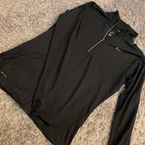 Nike Dri-fit black quarter zip